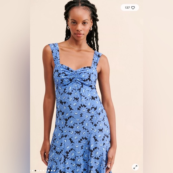 FREE PEOPLE ROSALEE MIDI DRESS - Picture 7 of 10